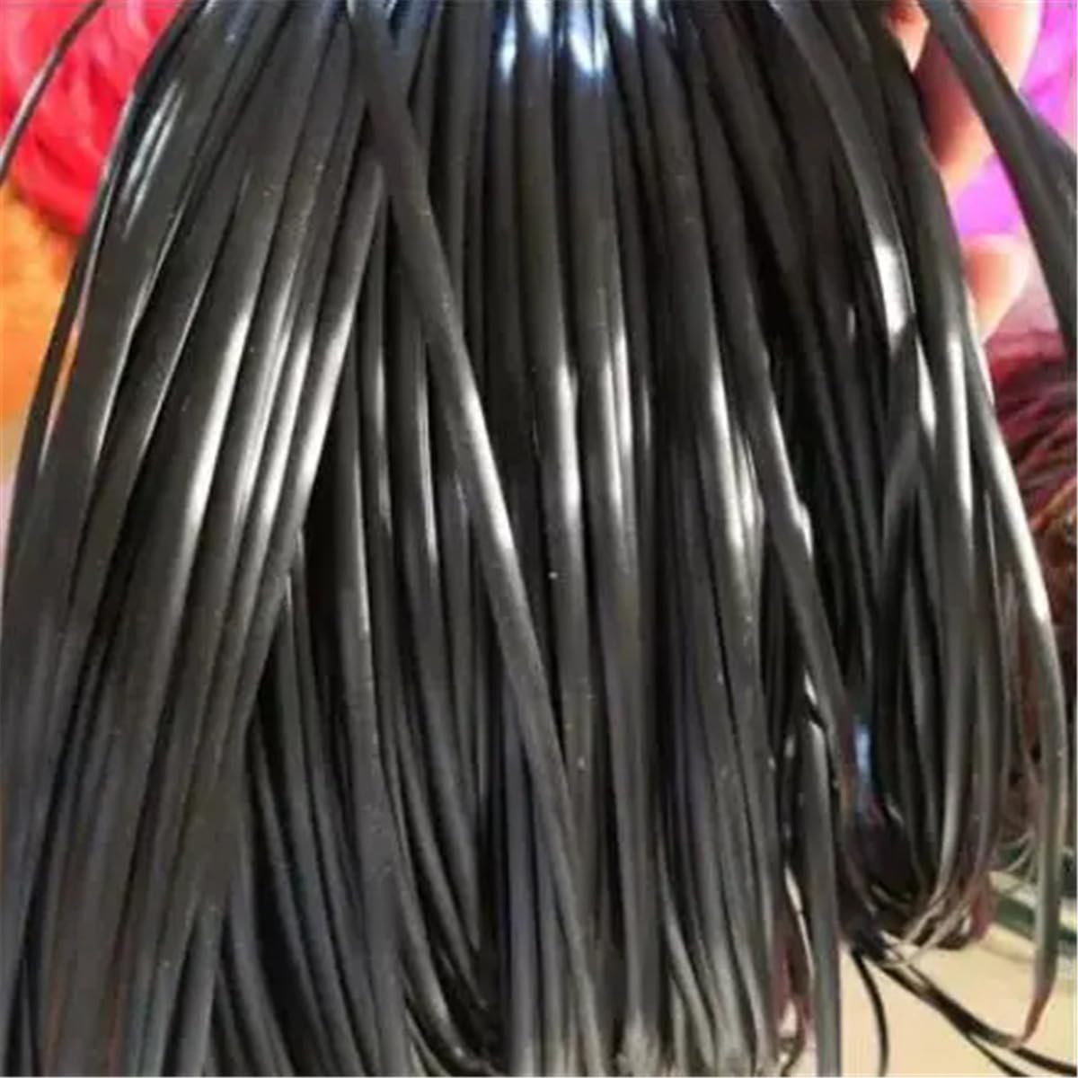 ECYC Ltd 5mm Flat Rattan Wicker Repair Material, Rattan Strips PE Synthetic Rattan Weaving Material Plastic Rattan Material for Rattan Furniture Repair and Fixing, DIY Chair, Basket, Crafts, 164 Feet