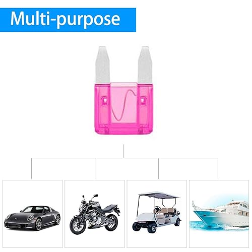 Miniatura 6 de Kodobo - Paquete de 100 fusibles automáticos de 3 amperios, APM/ATM, 32 V, mini cuchilla, fusibles estilo 35A, protección contra cortocircuitos,