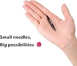 Guclud Interchangeable Circular Knitting Needle Set, 3-Inch Short Knitting Needles Sizes US 2.5, 3, 4, 5, 6, 7, 8, 9, 10 with cable, Accessories and Case, 9-Pairs