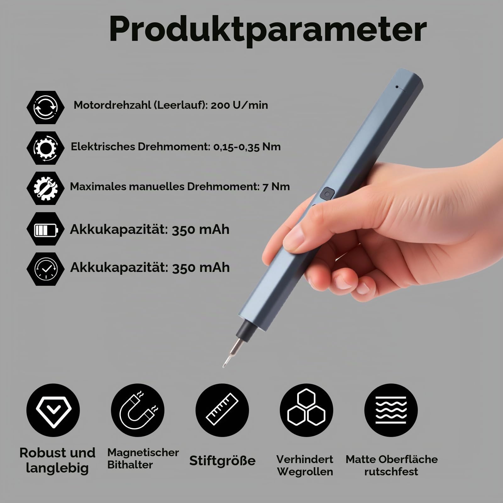 Mini Elektro Schraubendreher Set, 152 in 1 Elektrischer Schraubendreher