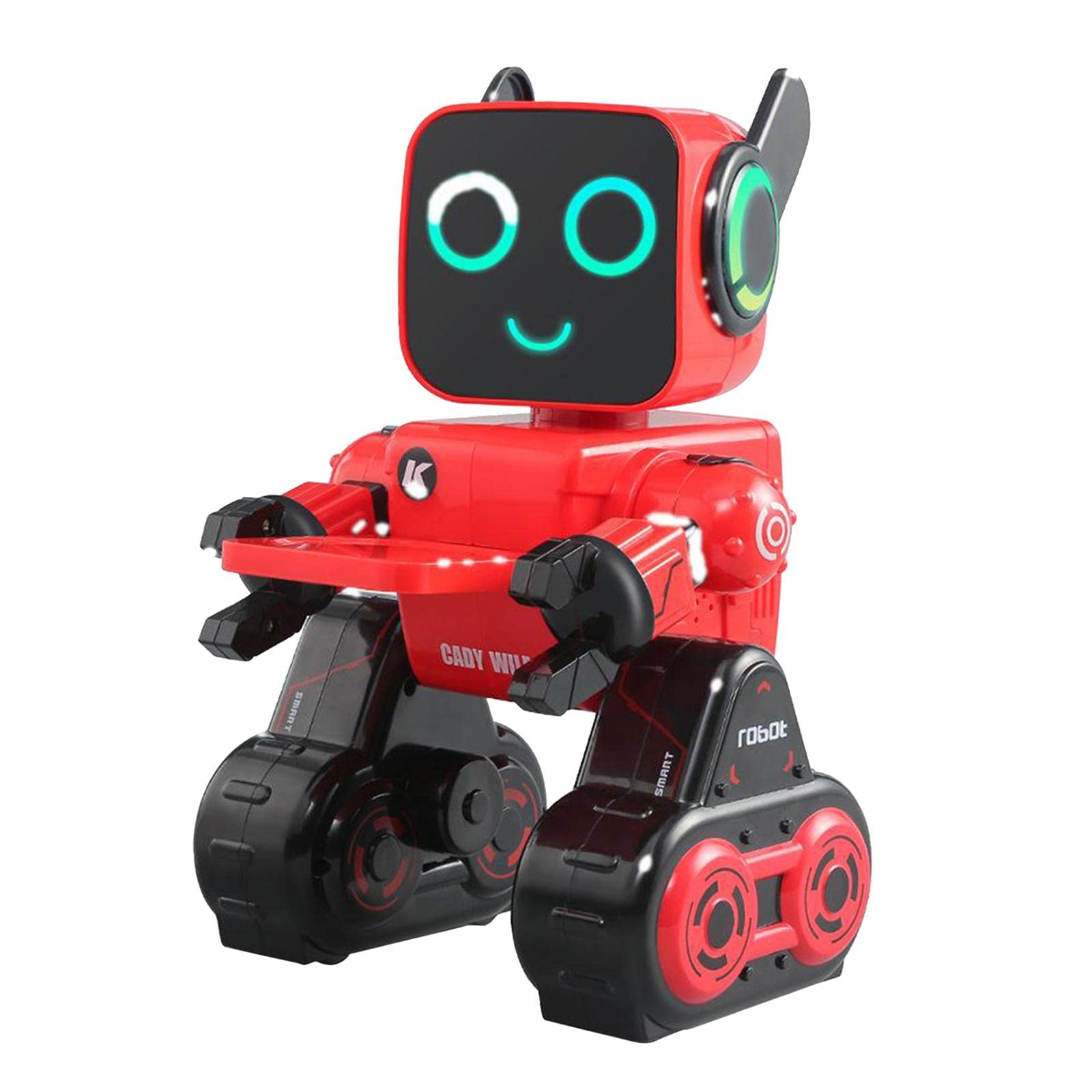Robot Juguetes Inteligentes Interactivos Programables Control Remoto de Gestos Función Baile Material Plástico Función Cuentos Adecuado para Re, Rojo