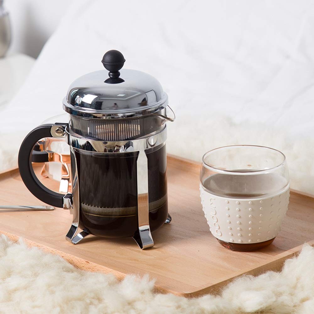 French Press Ekspres do kawy French Press Pot 500 ml Stal nierdzewna Ręczna prasa Dzbanek do kawy Odporny na ciepło prasa filtracyjna Czajniczek do filtrowania kawy