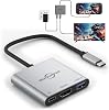 Adaptador de TV para Switch 2 con 4K@60Hz, estación de acoplamiento portátil para Switch / Switch2 / Steam Deck / ROG Xbox Ally X, hub USB-C 3 en 1 con 100W PD / USB3.0 / HDMI2.0 (compatible con Switch2 v21.0.0) 1