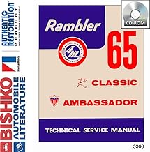 bishko automotive literature 1965 AMC Ambassador Classic Shop Service Repair Manual CD Engine Wiring