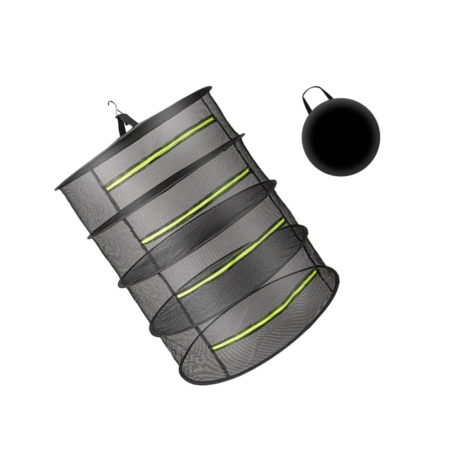 Organiseur pliable en filet pour rangement suspendu de camping et étendoir à linge maison