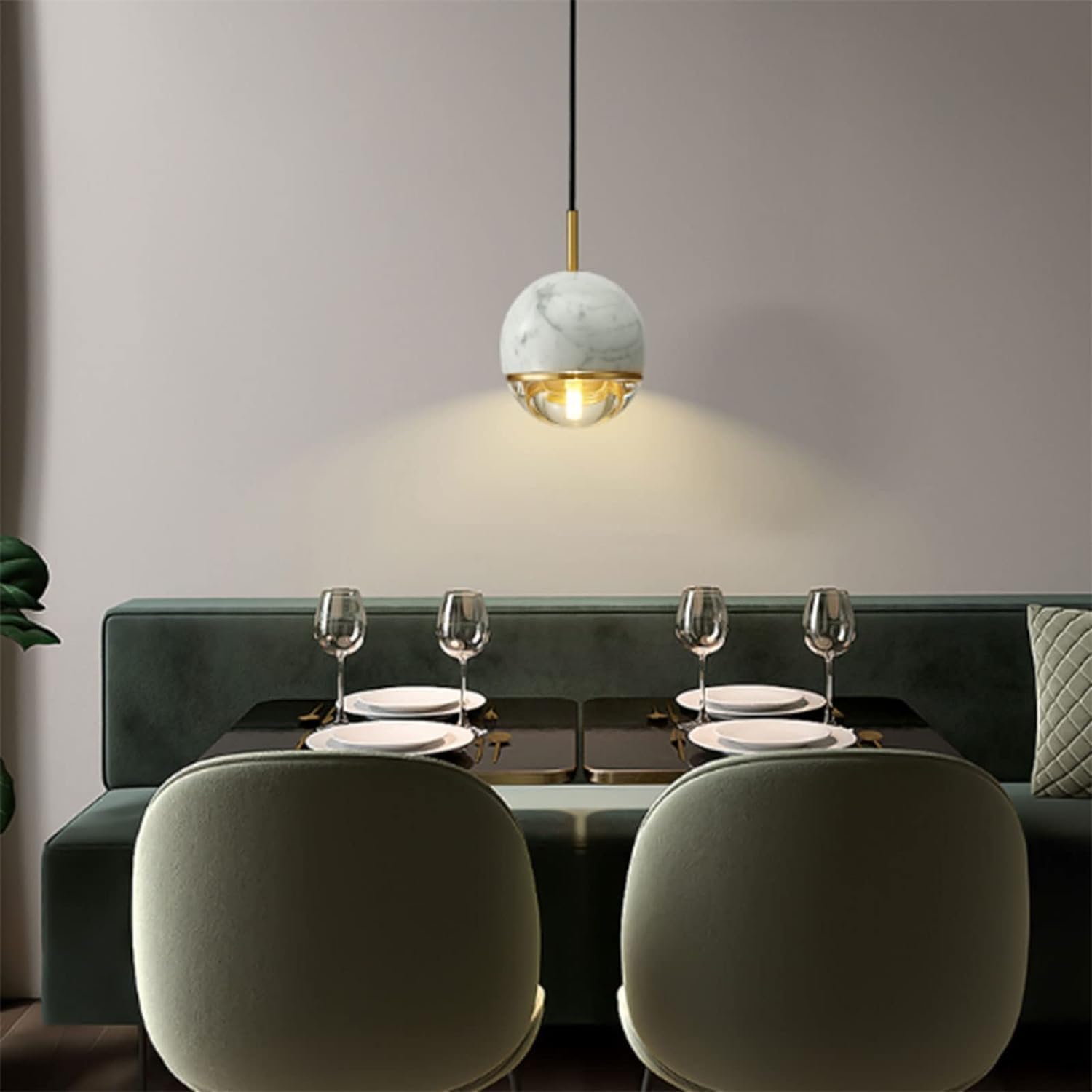 Vie intéressante lustre en verre créatif pour sublimer les repas