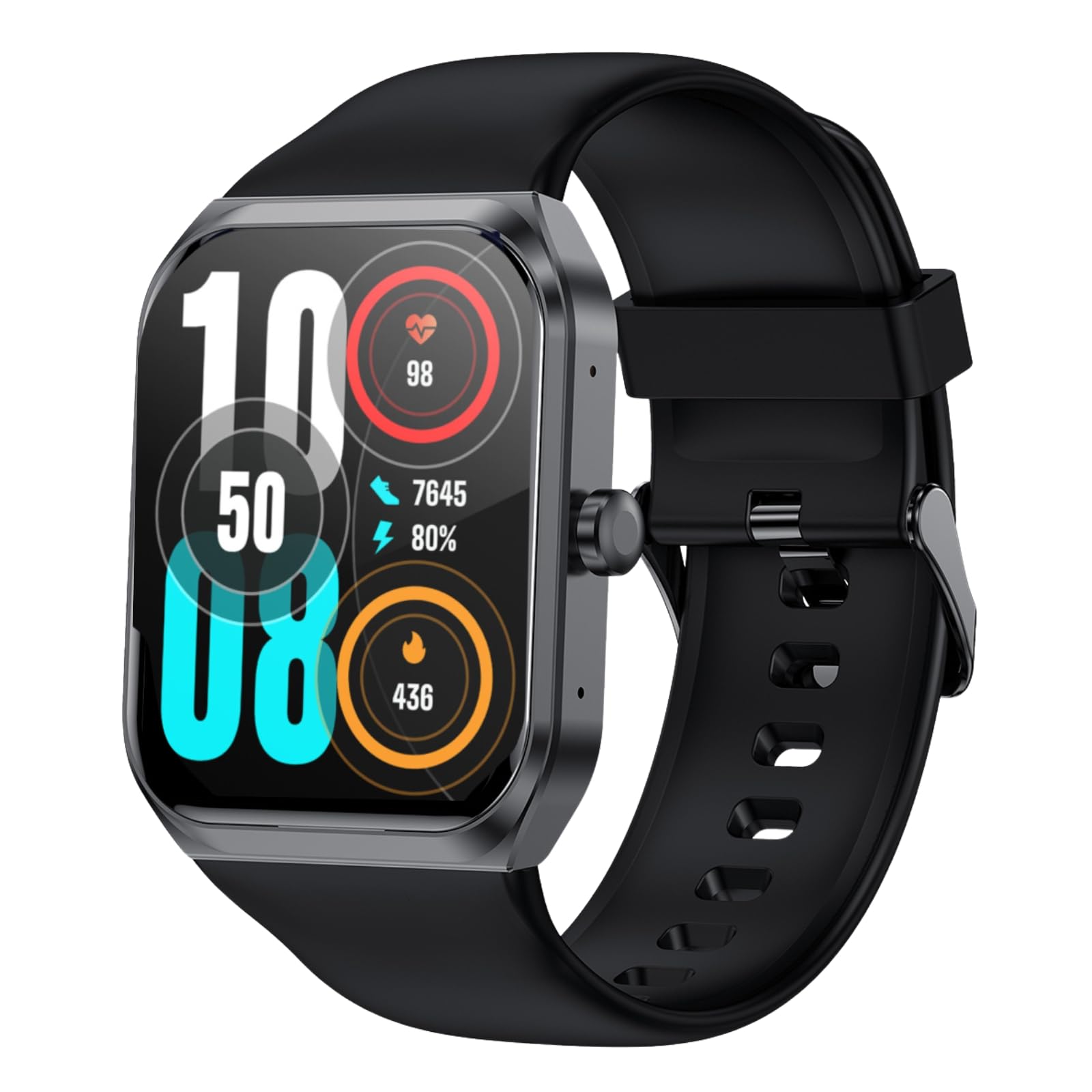 Smart Watch for Men Women 1 95 Touchscreen Heart Rate Blood Oxygen and Sleep Monitoring 115 Sports Modes