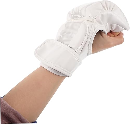 Miniatura 5 de Guantes de boxeo para hombres y mujeres, protección mejorada, guantes de medio dedo para jóvenes y adultos, equipo de entrenamiento acolchado para