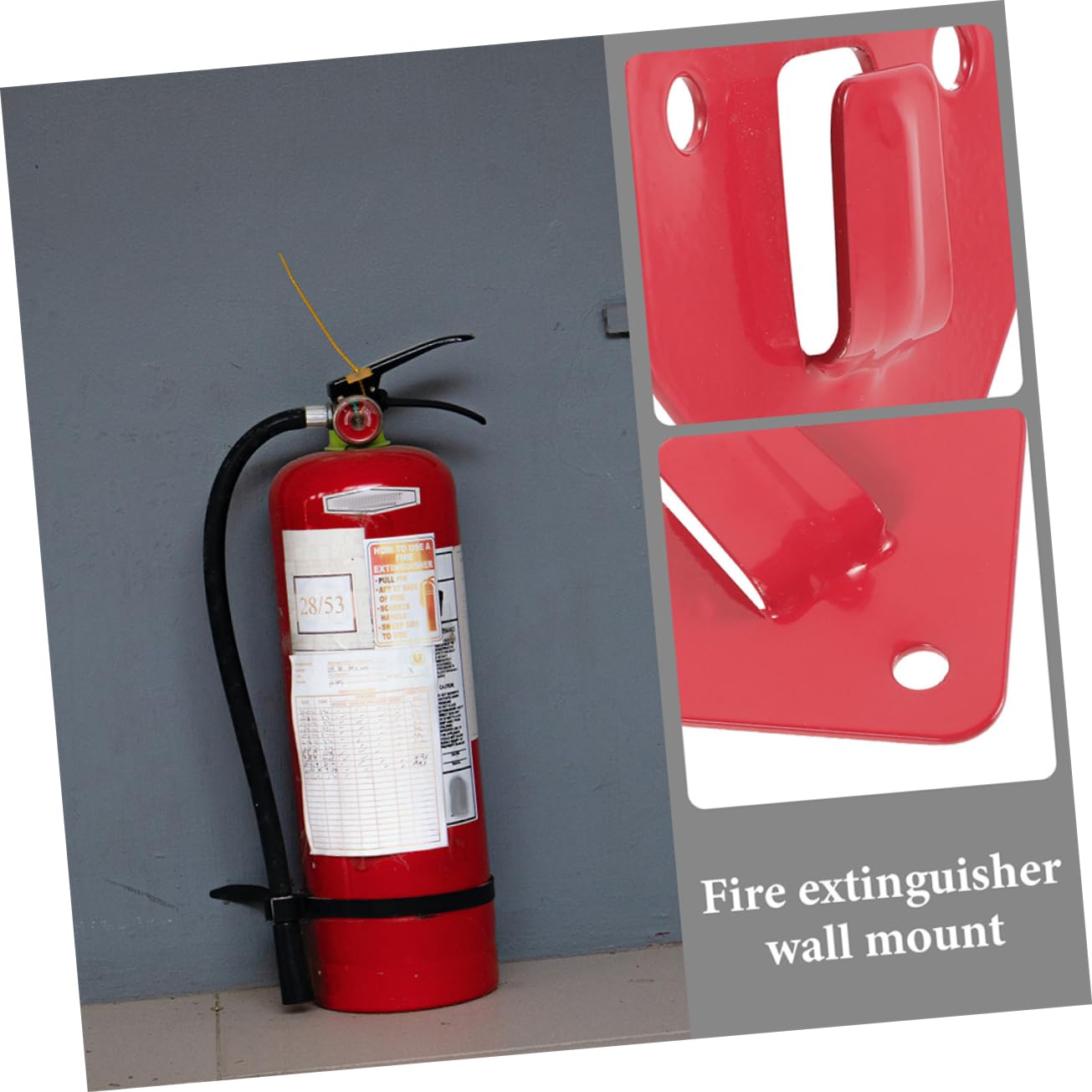 Artibetter 24pièces Support Mural pour Extincteur De Incendie Lot de Pratique Et Résistant pour Accessoires De Sécurité Incendie