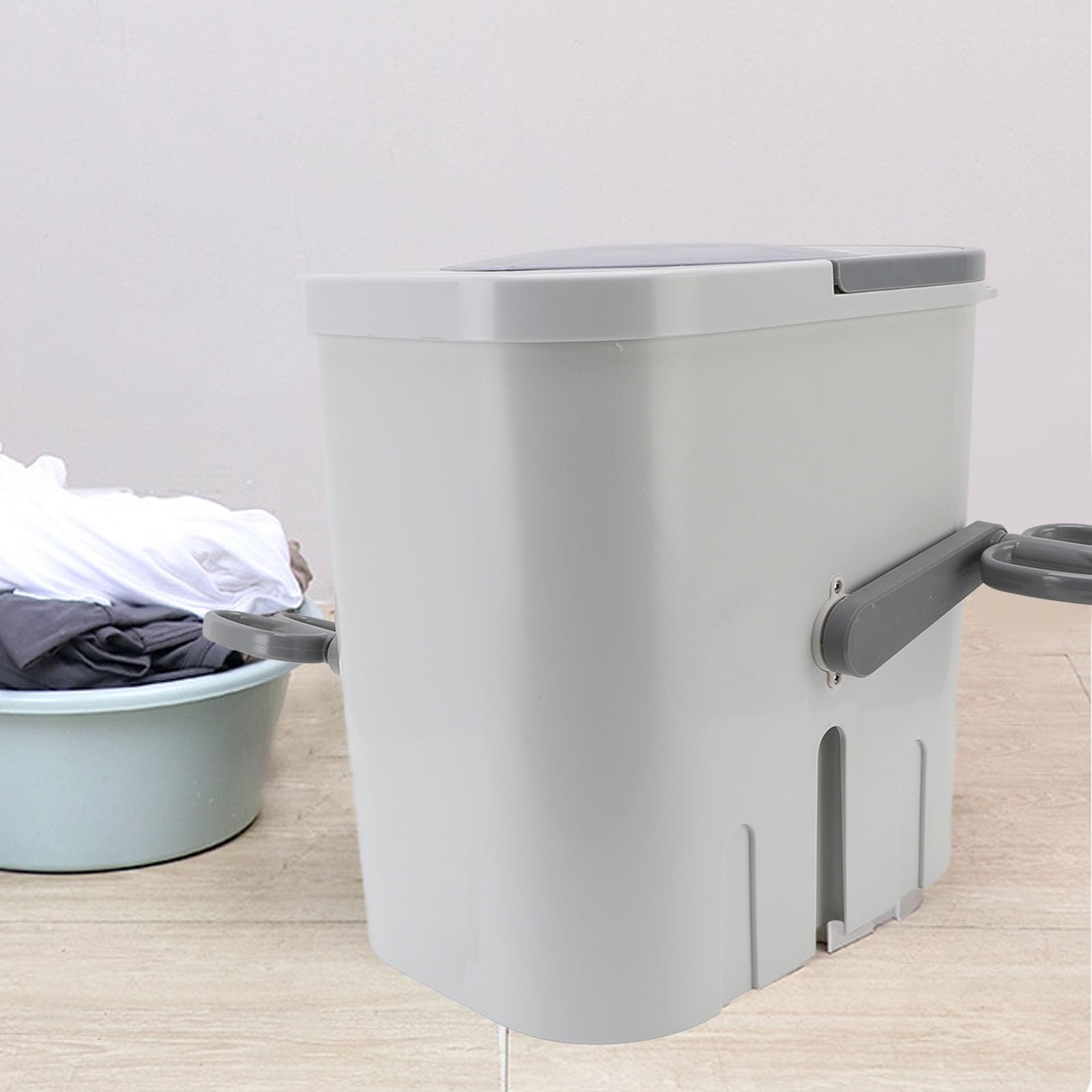 Yosoo Health Gear Laveuse Manuelle Portable, Essoreuse Rotative Économie Énergie pour Camping Dortoir, Compacte Plastique
