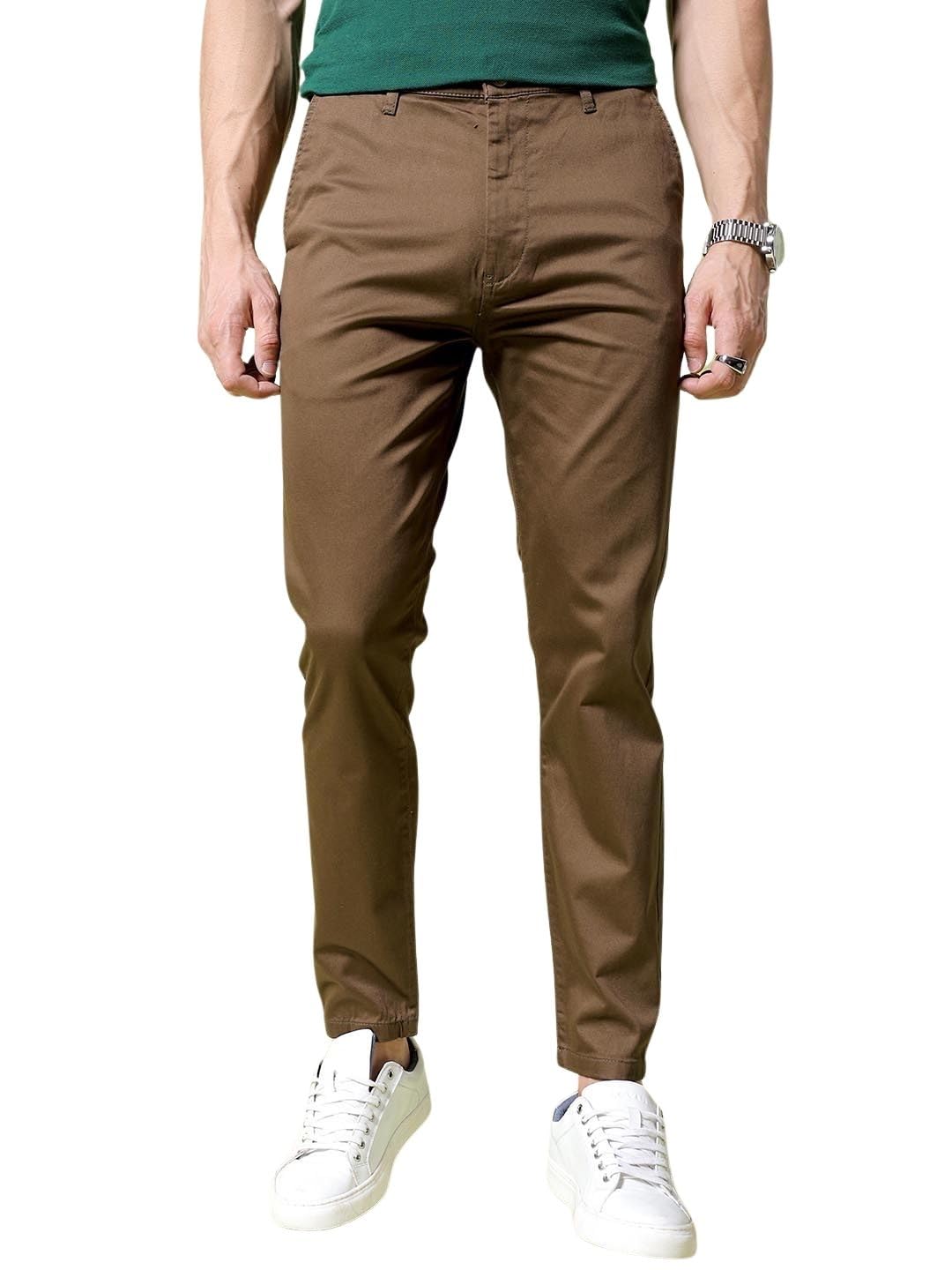 The Indian Garage Co Men Slim Fit Solid Mid-Rise Stretchable Chinos - Review, Price and Buying Guide
