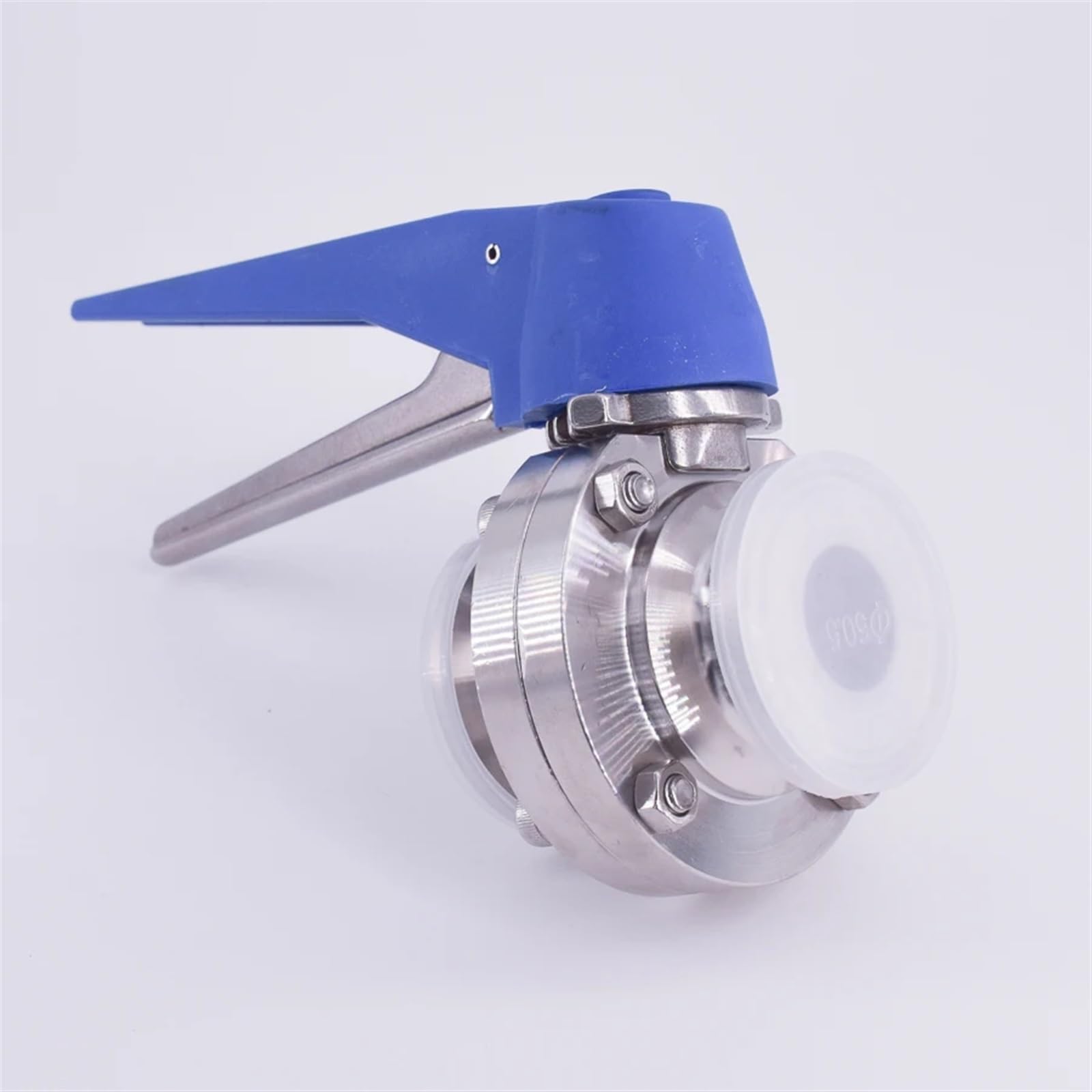 Vanne de régulation de débit à gâchette papillon sanitaire à trois pinces de 38 mm 1-1/2" OD x 1,5" SUS 304 en acier inoxydable for brassage