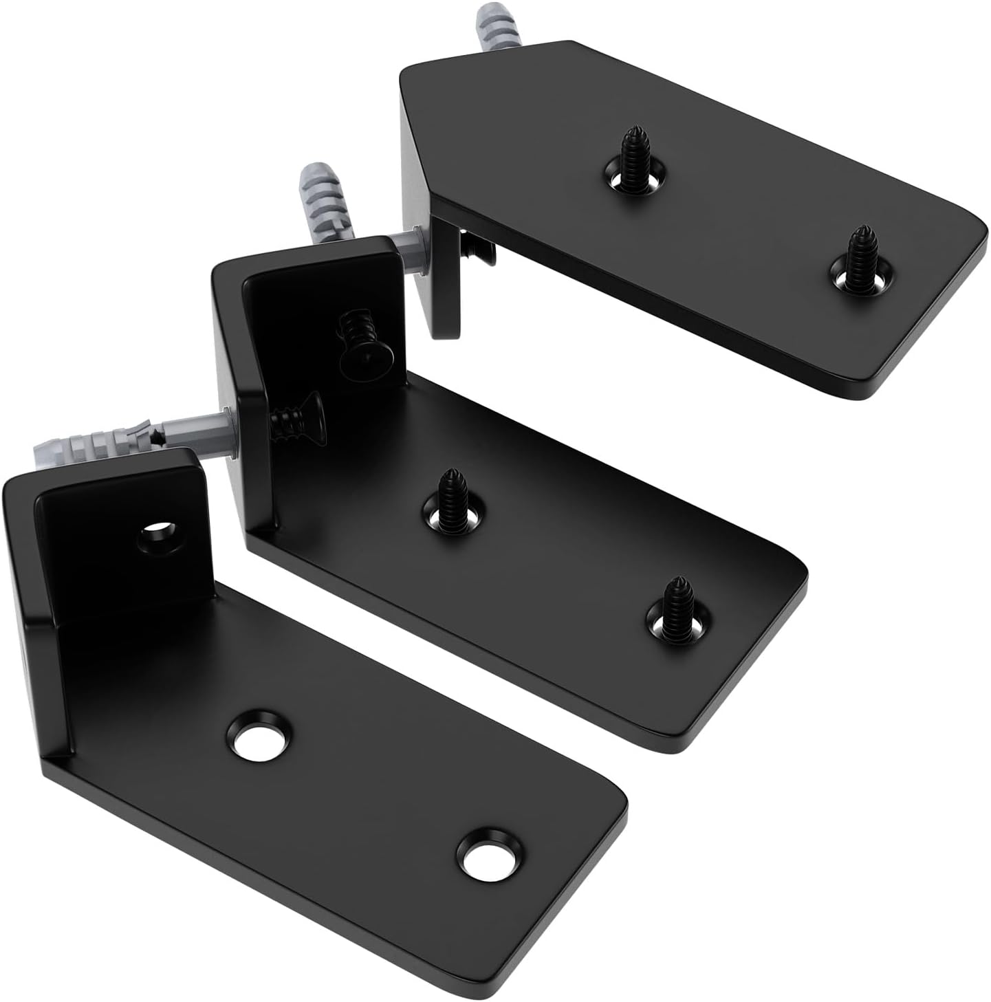 ISOKER Corner Shelf Bracket, 5 inch 3 Pack 1/5” Thick