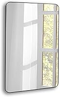 Vista 4 de CULER Espejo de pared de baño, espejo rectangular de vidrio templado moderno de 20 x 30 pulgadas para dormitorio, sala de estar, entrada