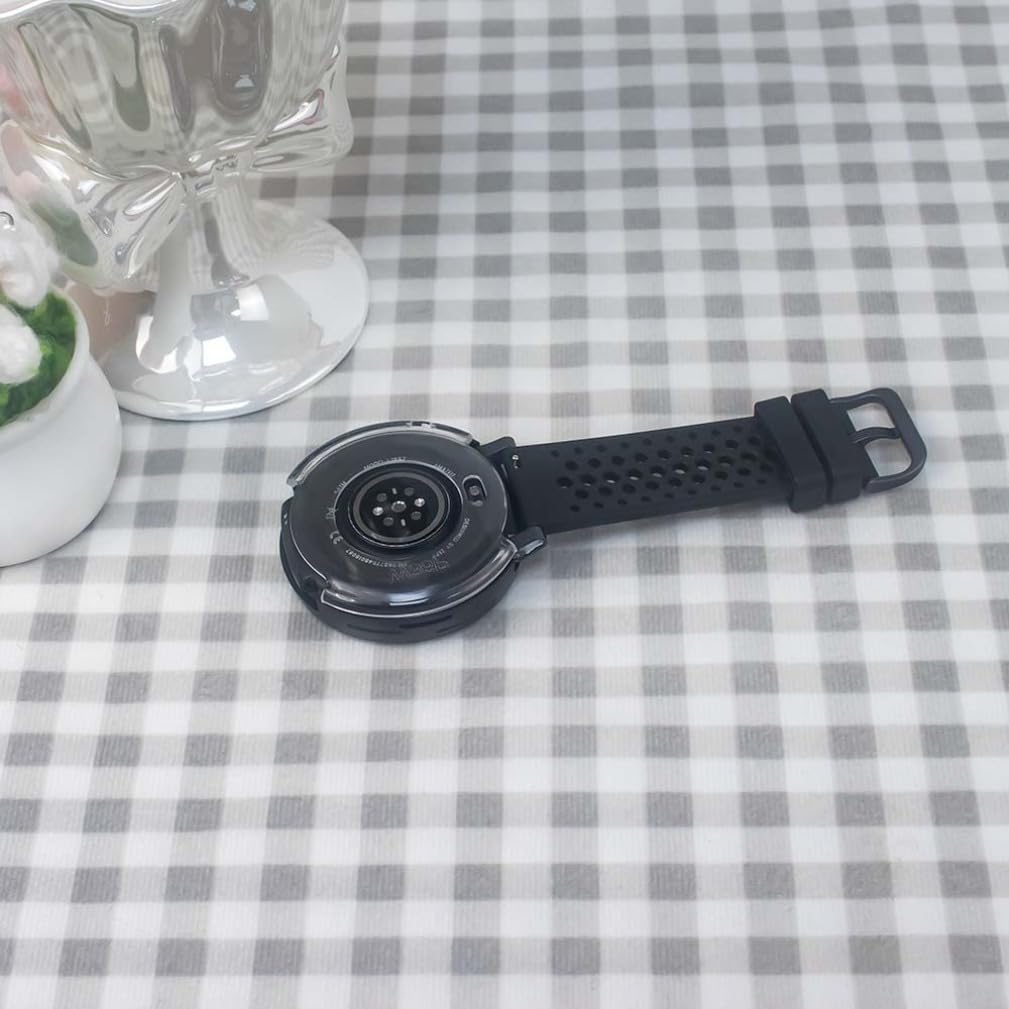 Custodia protettiva in metallo per Amazfit Active Max, telaio in lega di alluminio, antigraffio, antiurto, accessori per la protezione degli orologi (nero)