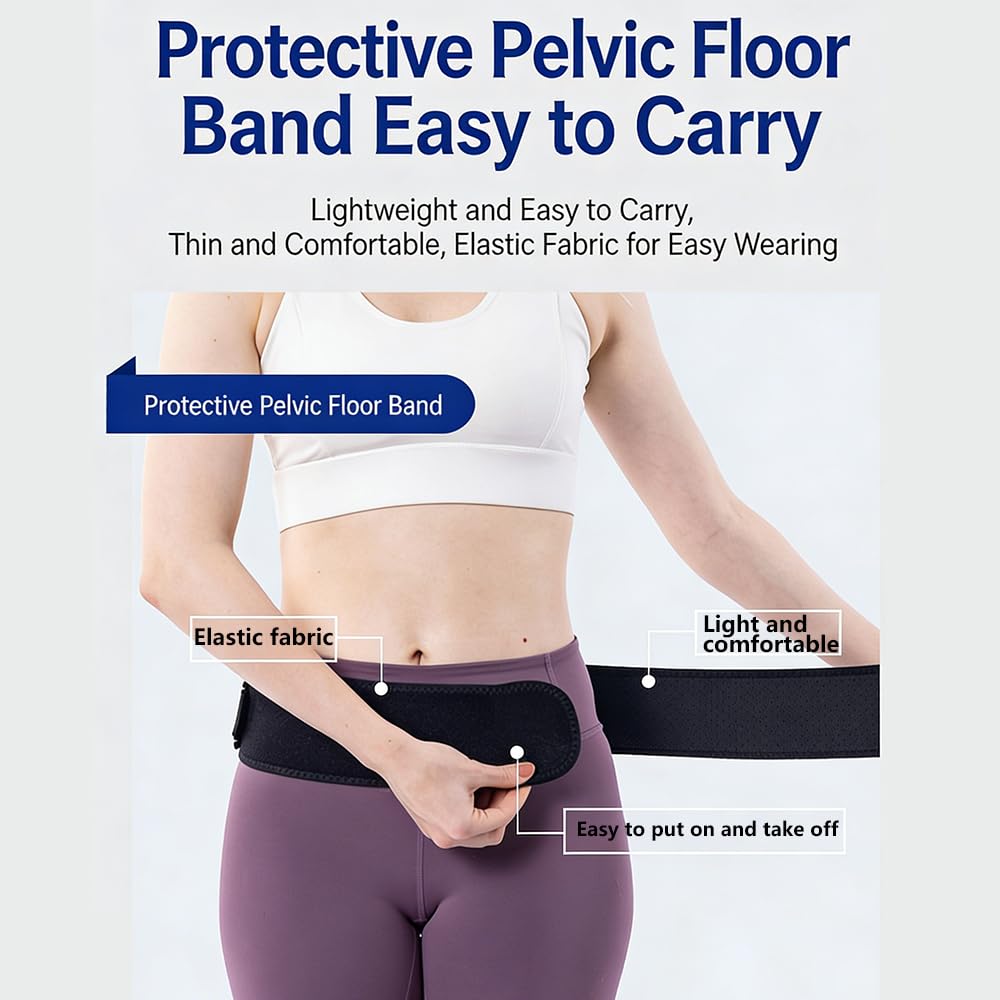 Ceinture Nofela Unisex Back Support Belt for Lumbar Sacroiliac Hip & Pelvic Comfort, Adjustable Daily Wear Stabilizer for Men & Women — view 3