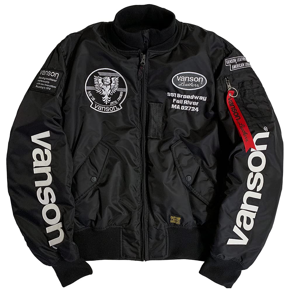 Amazon | バンソン/VANSON MA-1ジャケット バイク/メンズ/秋冬