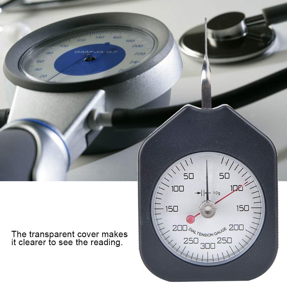 NDNCZDHC Tension Measurement,Accuracy Double Needle Dial Tension Meter,Tensiometer Measuring Tool Plastic 5g 10g Accuracy Optional (MAX300,10g)