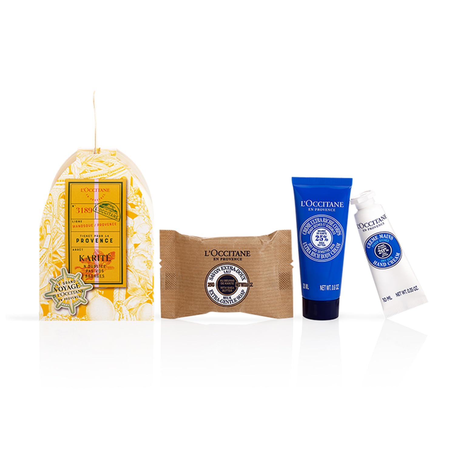 L'OccitaneComforting Shea Butter Mini Gift Set | Softening & Protecting | Vegan & 96% Readily Biodegradable | Premium & Clean Beauty Bath & Body Gift Set for All Skin Types