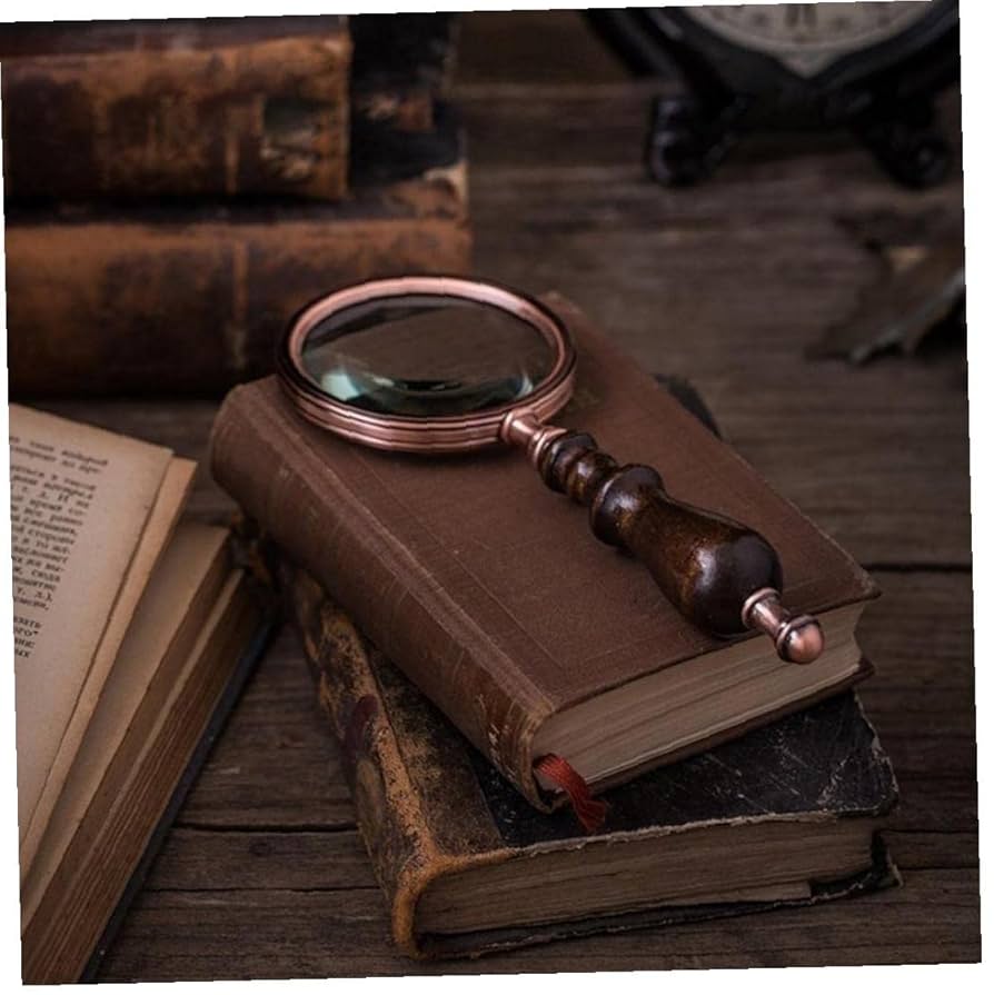 Amazon.co.jp: 虫眼鏡 レトロ 10倍 拡大ガラス 木製ハンド