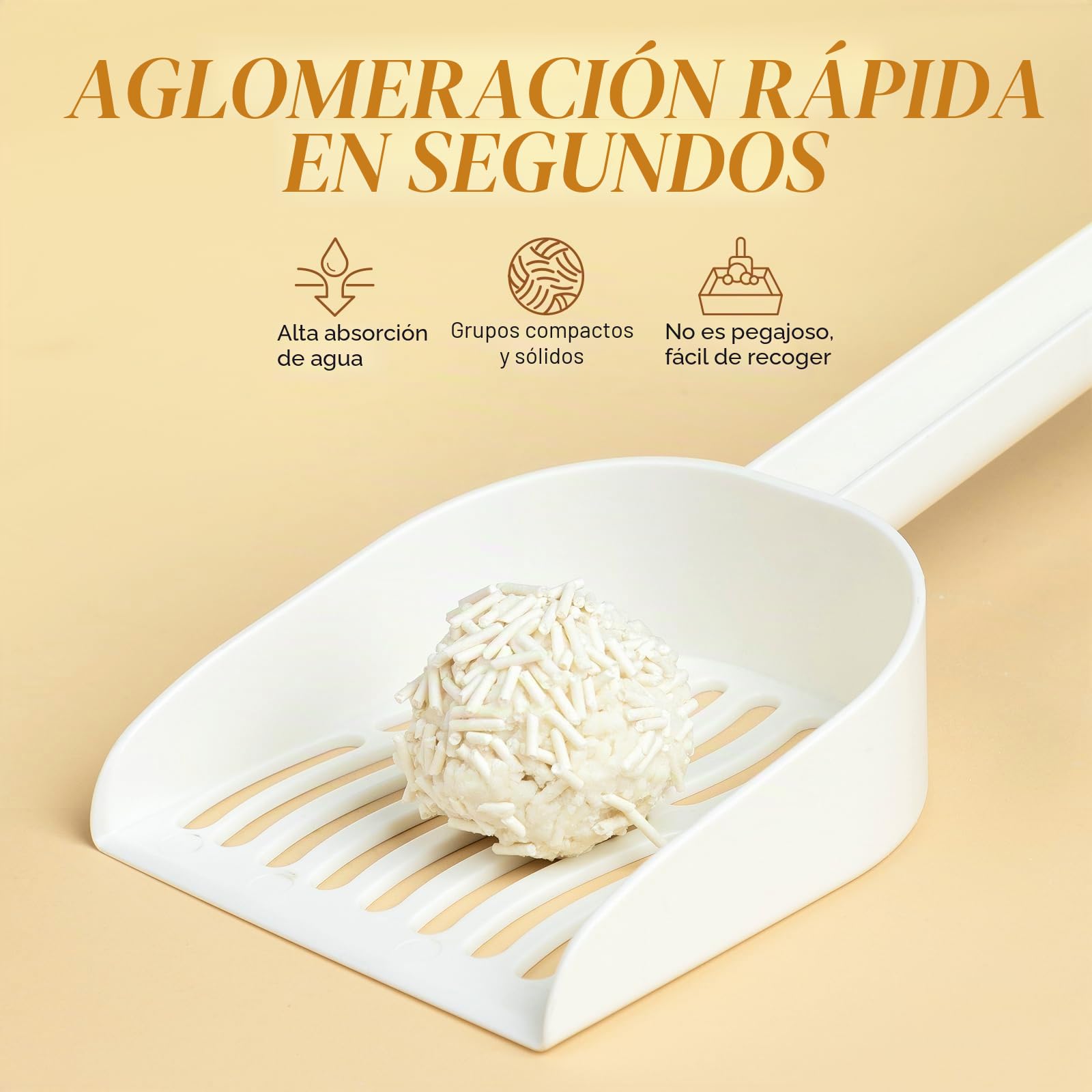 Happy & Polly Arena de Tofu para Gatos, aglutinante rápido, desechable, Ultra Absorbente, bajo Seguimiento, materias primas 100% Naturales con carbón de Coco, 11 Libras (2 Bolsas de 5.5 kg)