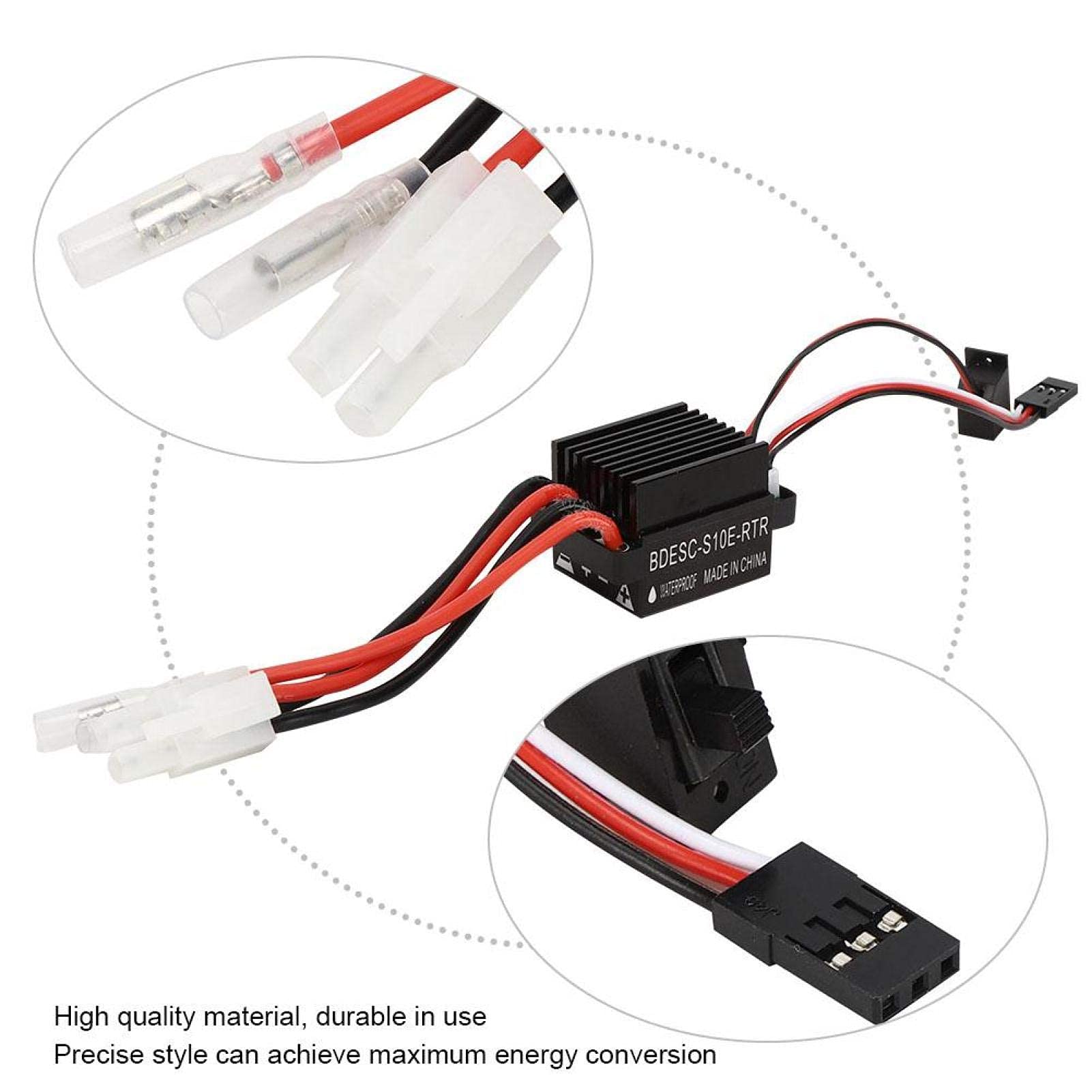 T best Motor RC, Modelo RC Coche 540 Motor de Cepillo con 320A Cepillo ESC RC Piezas Accesorios Universal(45T)