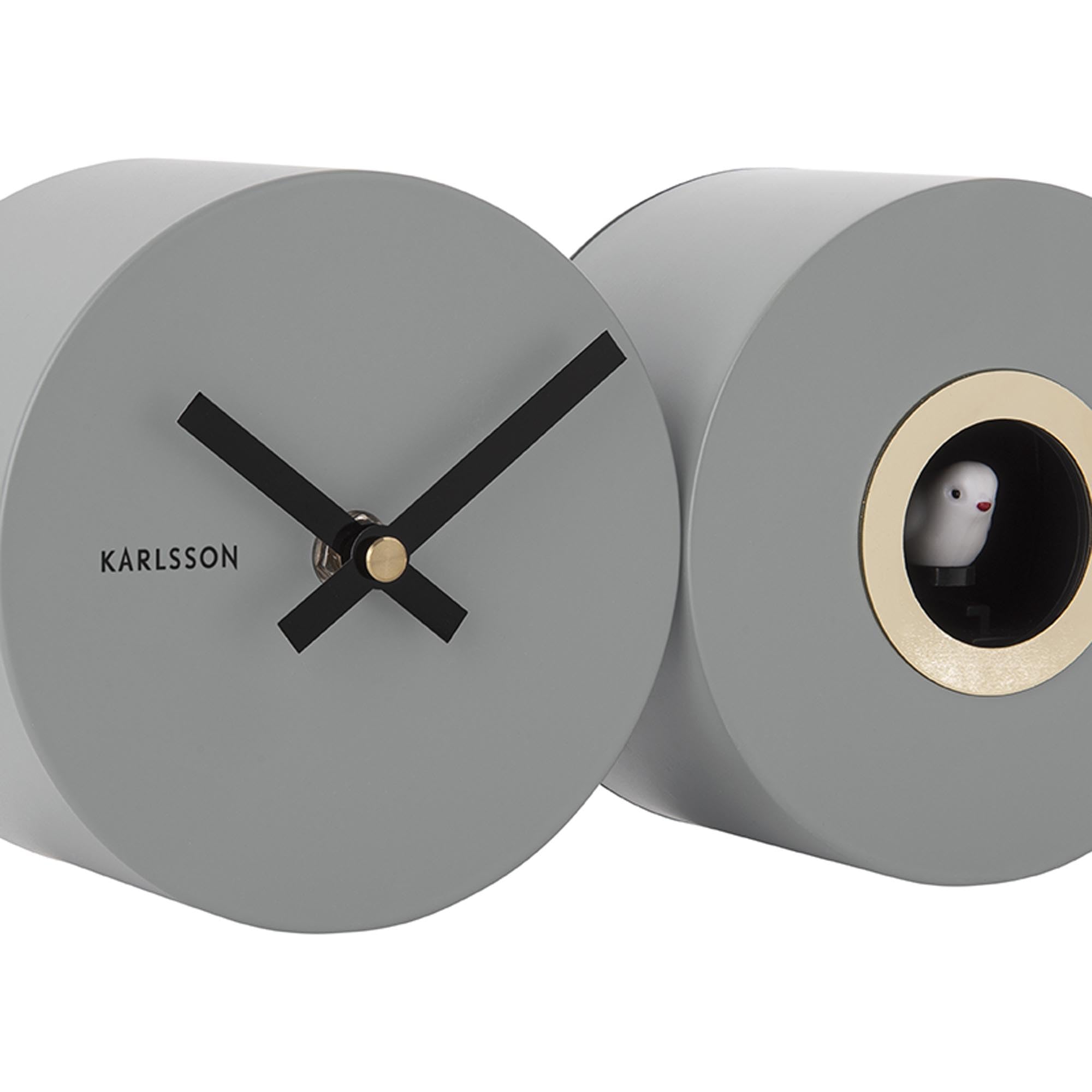 Karlsson Horloge Murale Duo Cuckoo - Hauteur 13 cm - Present Time