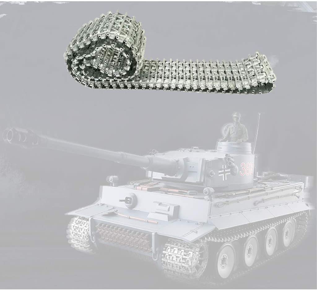 Rc- Carro Armato ad Alta velocità telecomandato 1/16 RC Parti di aggiornamento Pista in Metallo Adatta per Telaio Auto Heng Long 3818 Tiger Tank