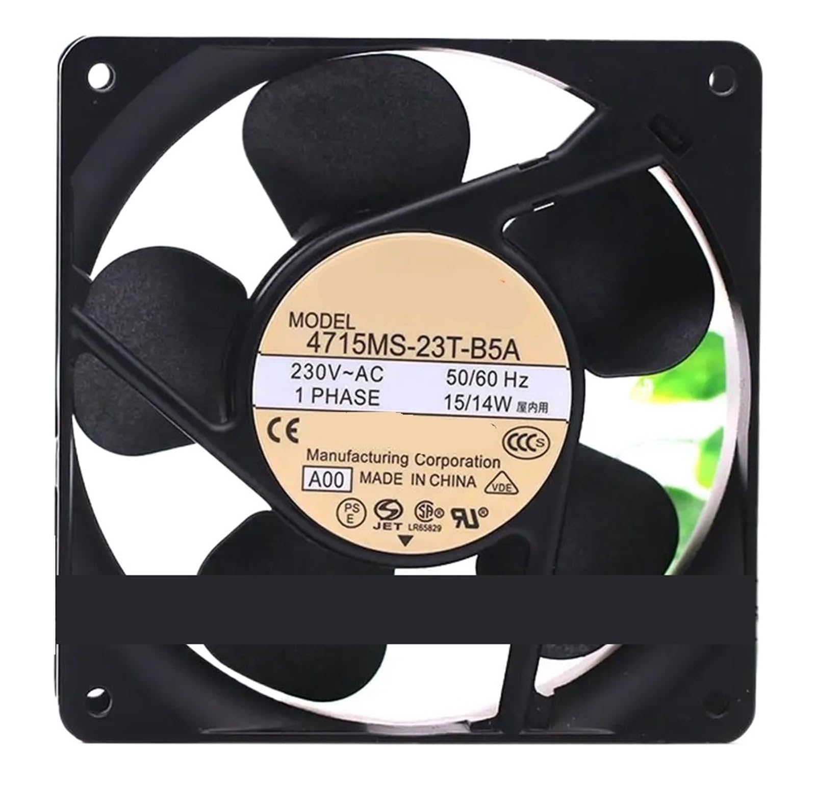 YMUGUEGH 4715MS-23T-B5A-D00 120x120x38mm 230V 0.12A 88.25CFM AC Cooling Fan