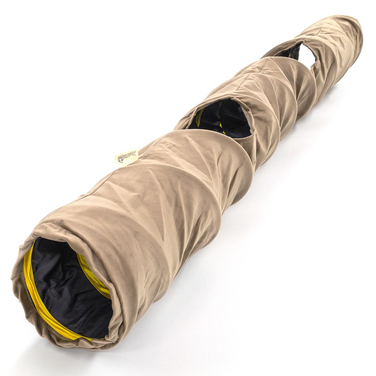 Dilekita - Velvet Fabric - Foldable/Collapsible - 55x9.84 Inches Cat Tunnel (Milky Brown)