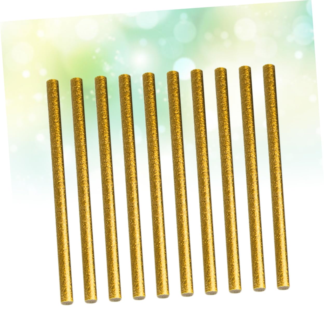 Holibanna 100pcs Colorful Hot Melt Glue Sticks Beautiful Adhesive Rods for Crafting Art Projects and Decoration Golden High Adhesion Non- Versatile Use