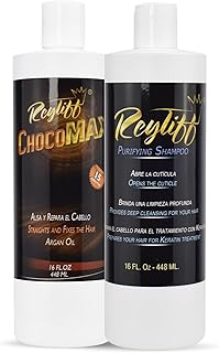 Brazilian Keratin treatment chocomax 16 oz with argan oil in its formula +16 oz of clarifying shampoo