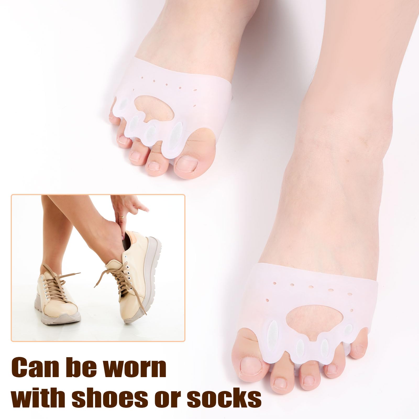 4 Pcs Silicone Toe Separators - Image 4