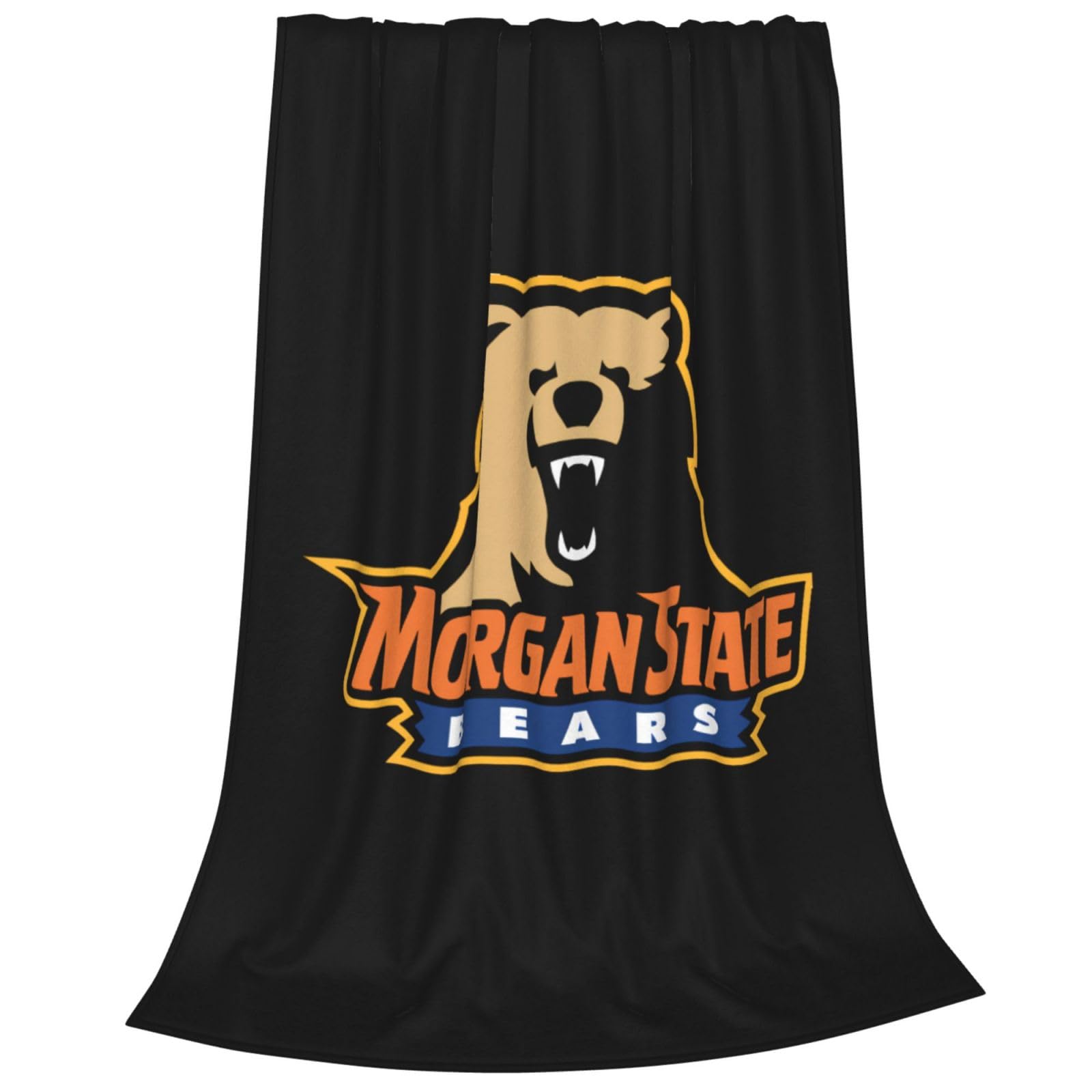 XRPUONG Morgan State University Logo Fleece Blanket, Very Soft Microfiber Flannel Blanket for Couch Warm and Cozy for All Seasons