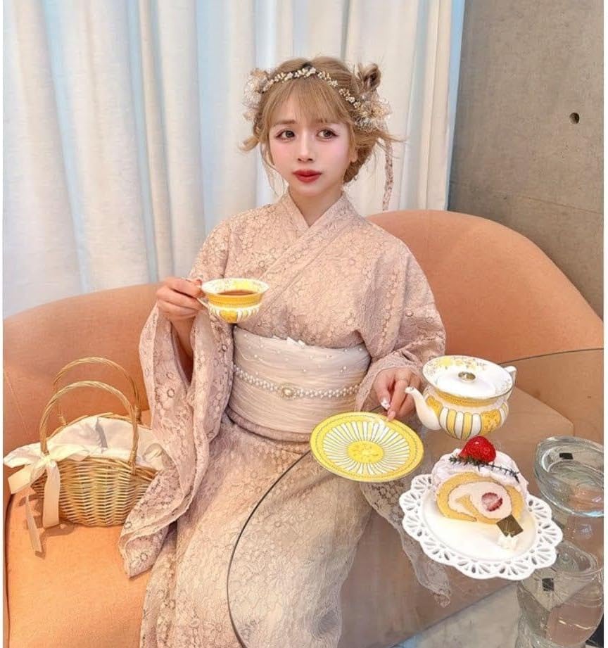 3点セット2Wayレースフリルセパレート浴衣/二部式 ファッション
