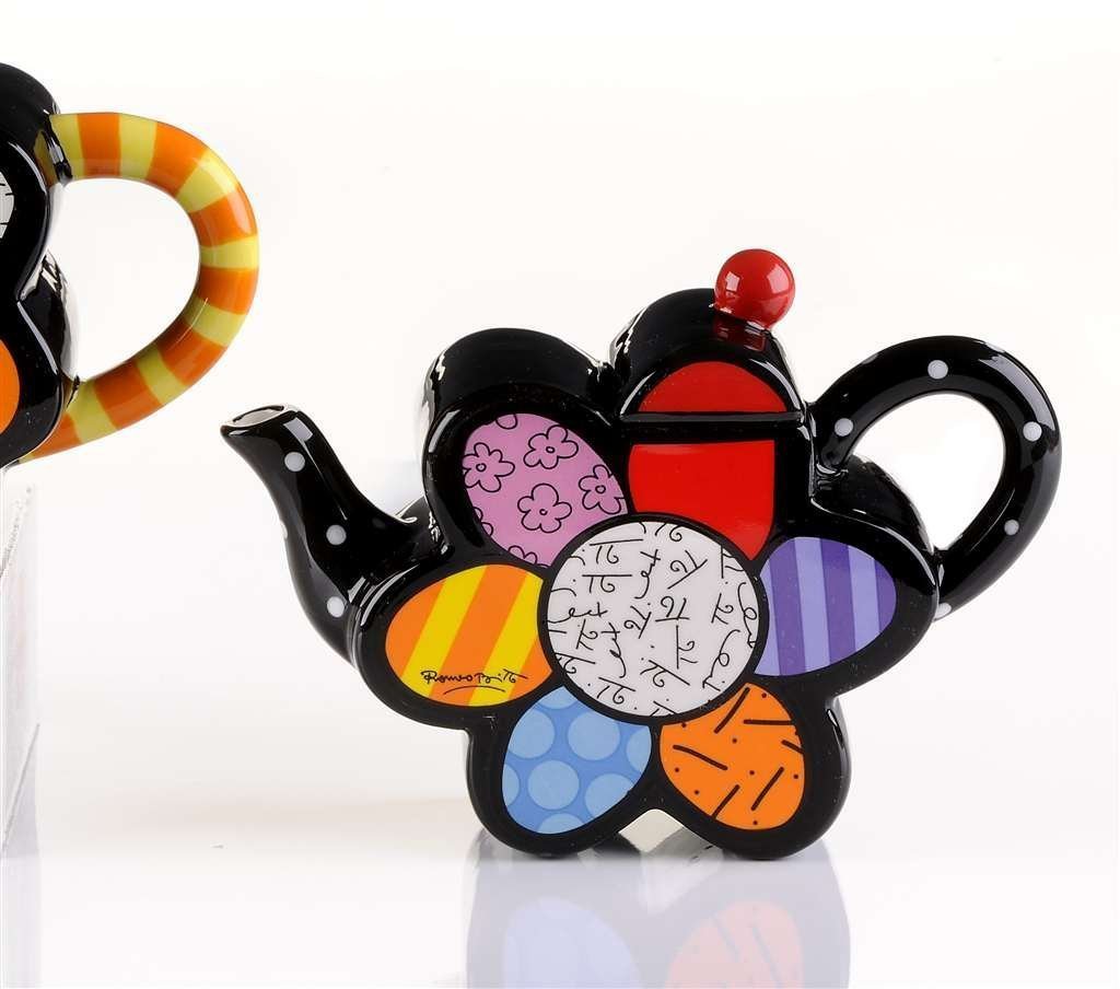 Romero Britto Mini Flower Teapot