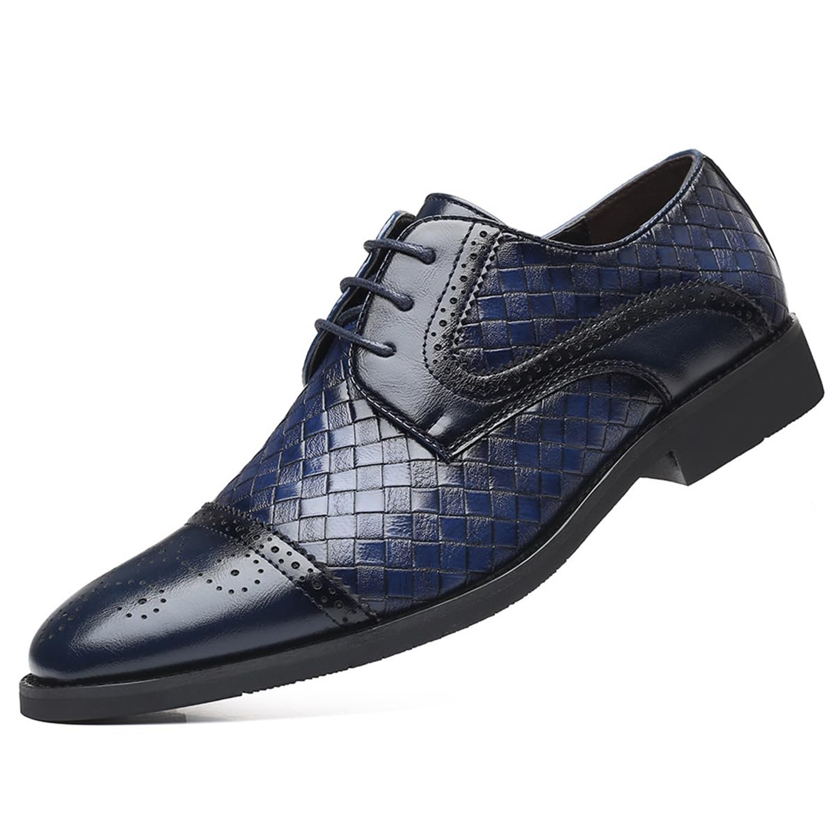 Scarpe Eleganti Punta Affusolata Uomo Scarpe Formale con Lacci Leggere Classiche per Business, Matrimonio E Cerimonia