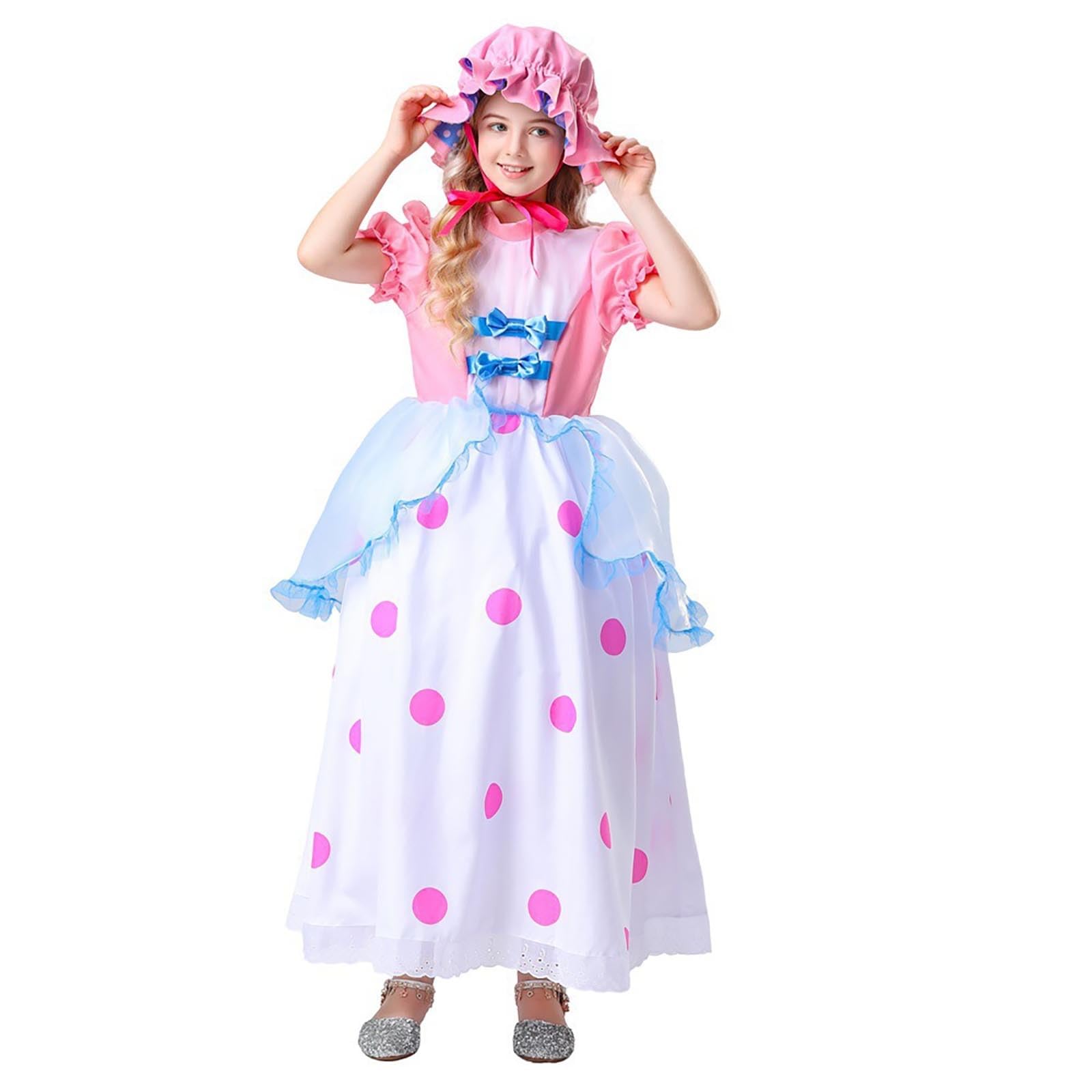 Genérico Disfraz Niña Halloween Bruja Adorable. Traje De Cosplay De Vestido Largo para Niños 5 A 12 Años. Ropa Fiesta Disfraces. Disfraz Carnaval Maga