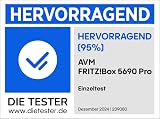 AVM FRITZ!Box 5690 Pro (Premium Wi-Fi 7 Router with Triband (2.4 GHz, 5 GHz, 6 GHz) up to 18.5 Gbps, for Fibre Optic and DSL Ports, Wi-Fi Mesh, DECT Base, German Version) - 9