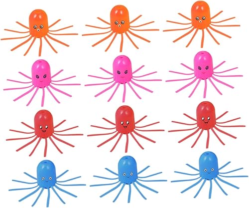 DECHOUS 16Pcs Magical Jellyfish Float Toys Educational Hydraulic Swimming Fun for Boy Girl Plastic Jellyfish for Pool Play Ages and Up