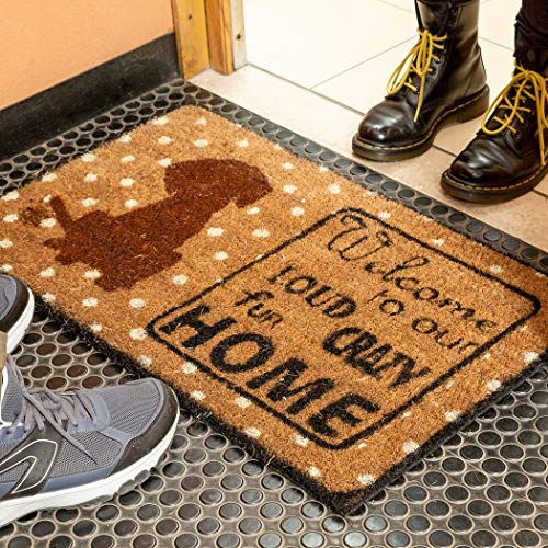 Ninamar Natural Coir Welcome Door Mat - 29.5 x 17.5 inch, Tan (54149)