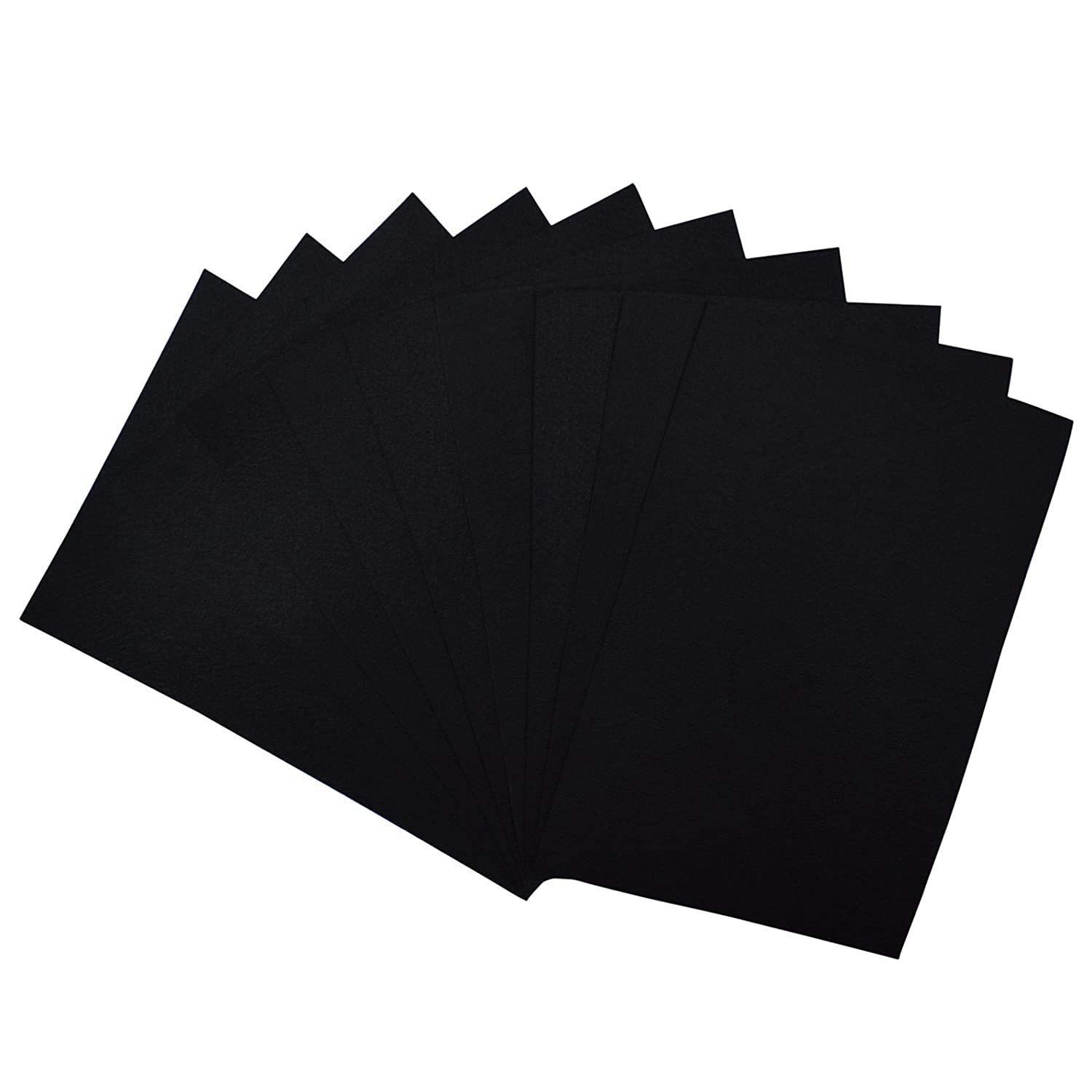 OON Craft Sheet A4 Black Color 10pcs Felt Sheet (Black)