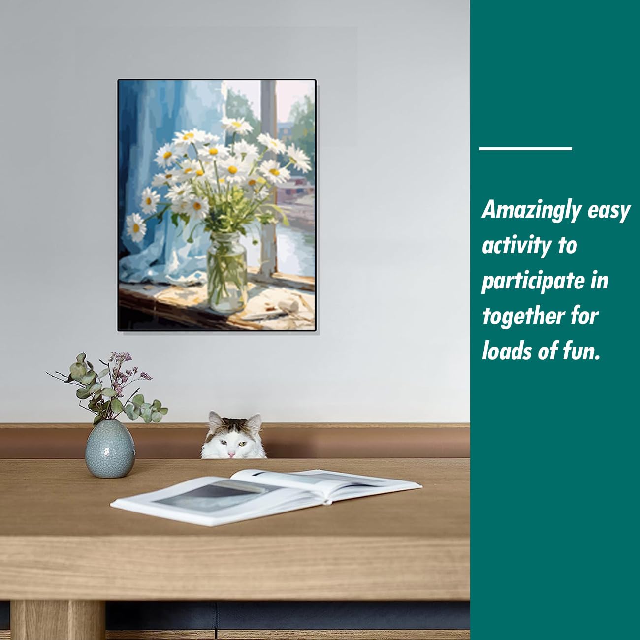 Peinture Par Numéros 40x50cm CICISTORY - Kit Acrylique DIY Adultes Enfants - Sans Cadre