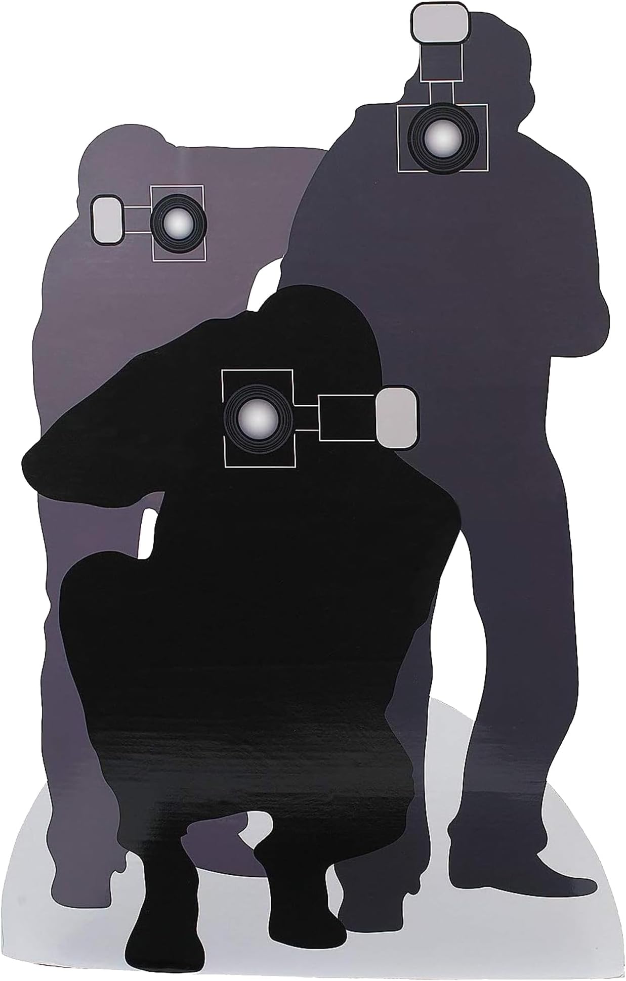 Paparazzi Silhouette Cardboard Cutout Life Size 40x65 Inch Photo Booth Props Stand Up - Hollywood Backdrop for Red Carpet Party Decorations, Prom Decor, Oscar Party & Movie Themed Events