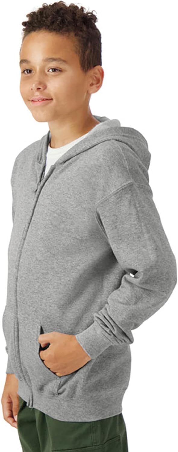 Gildan Kids' Full Zip Hoodie Sweatshirt, Style G18600B - Image 2