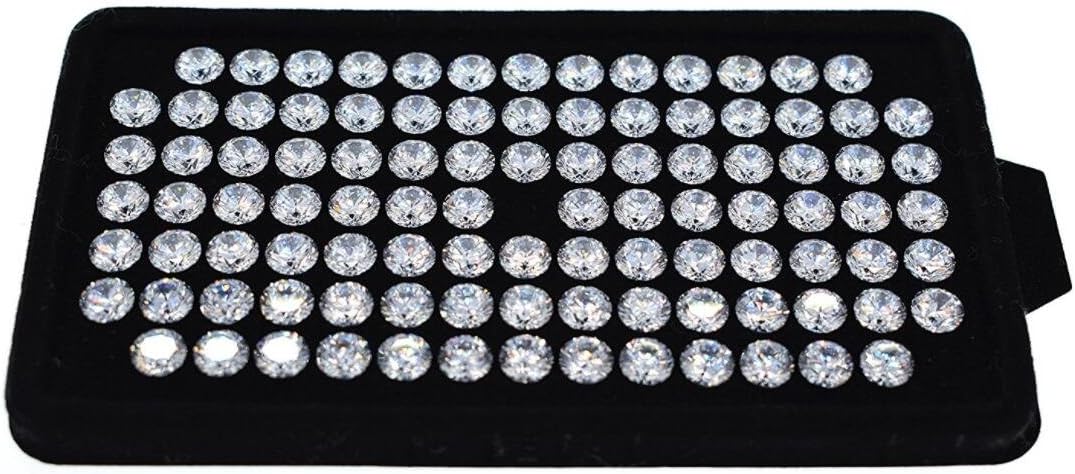 50PCS 10mm Round Machine Cut White Large Cubic Zirconia Stone CZ Zirconia Gemstone AAAAA For Jewelry DIY