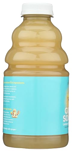 Vista 3 de Ginger Soother Lemon & Honey Gingerade - Apoyo Digestivo, Endulzado Solo con Miel, Ingredientes Reales, Disfrútalo Caliente o Frío - Botella de 32