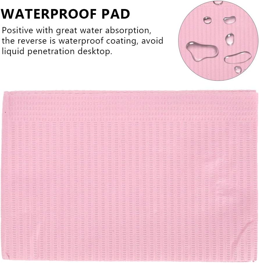 Salon Disposable Table Pad Protector 125 Pcs, Nail Art Waterproof Desk Protector Mat Placemat for Manicure, Tattoo, Ink Dye Practice