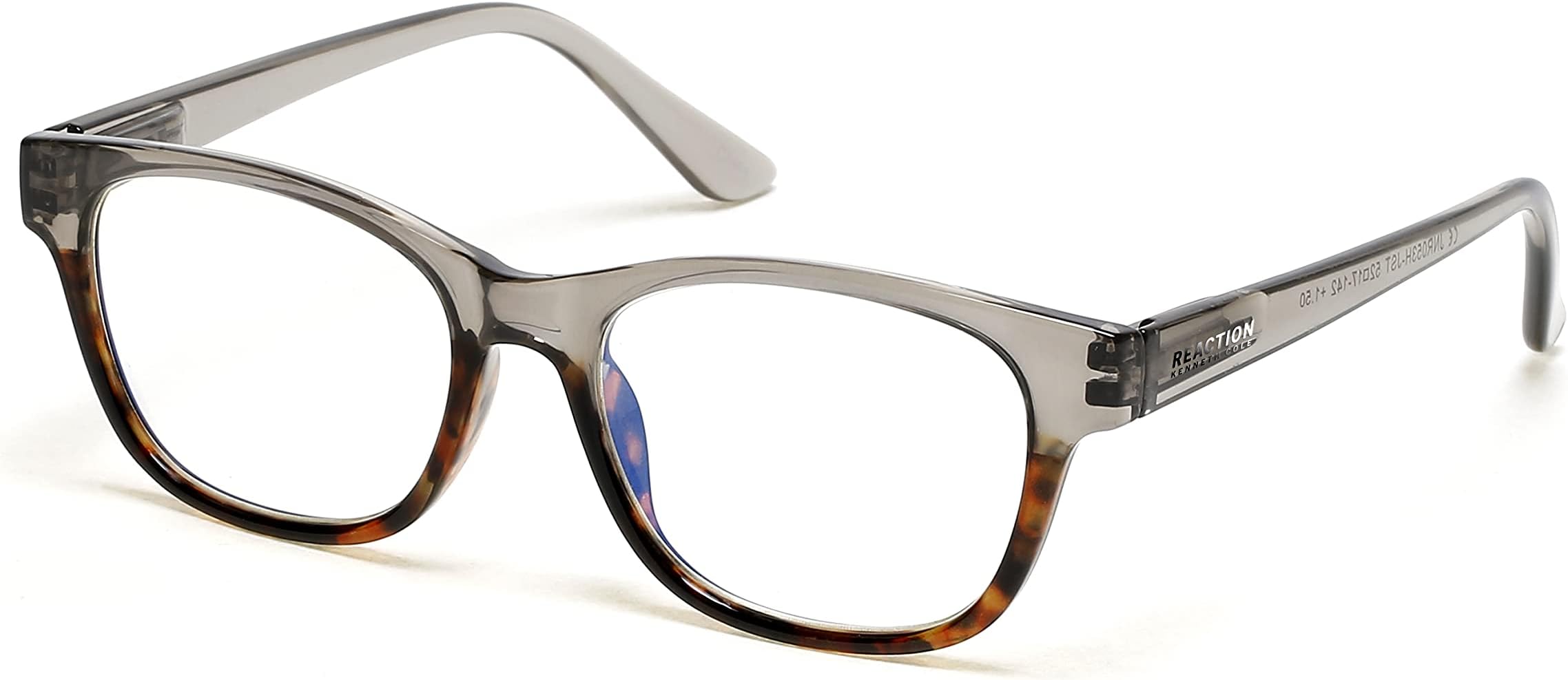 REACTION KC1504-B Cat Eye Blue Light Blocking Eyewear Frames, Black, 52mm