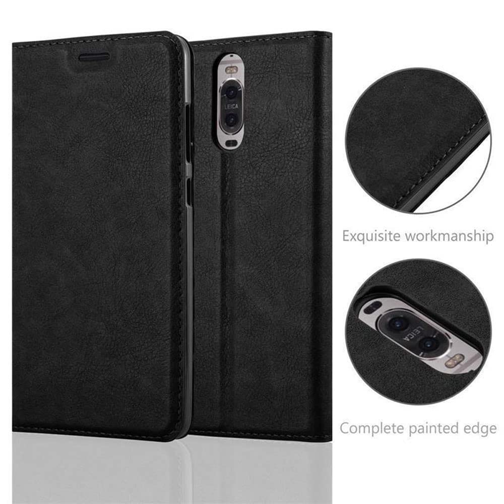 Cadorabo Leder-Hülle Für Huawei Mate 9 – Flip-Design Mit Kartenfach, Standfunktion & Schutz